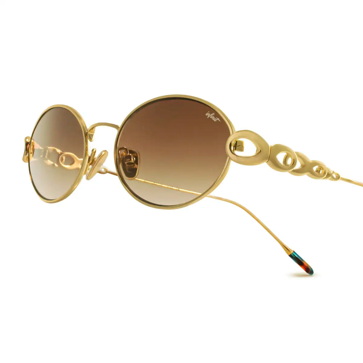 ÓCULOS DE SOL Namib - Ouro - Lente Marrom Degradada