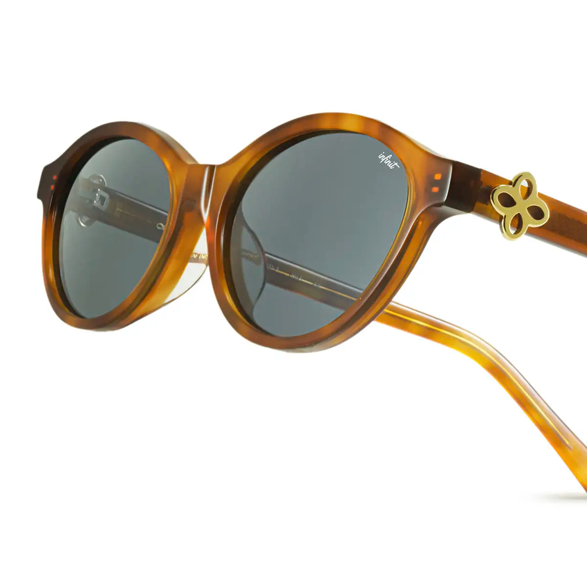 ÓCULOS DE SOL Naomi - Havana Claro - Lente Cinza