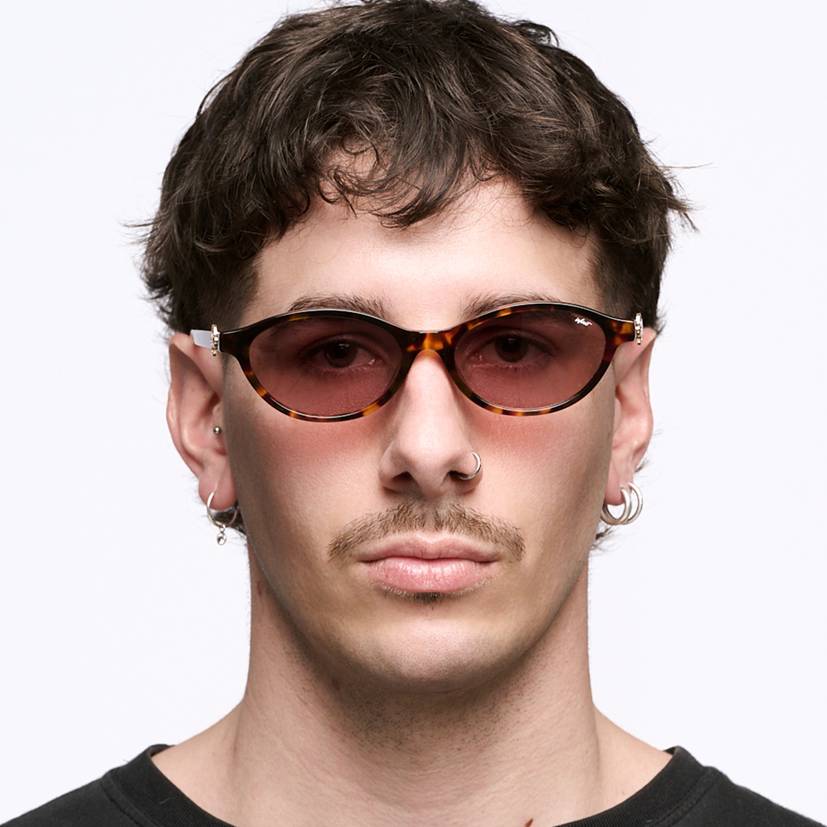 ÓCULOS DE SOL Naomi - Dk Havana - Lente Rosa