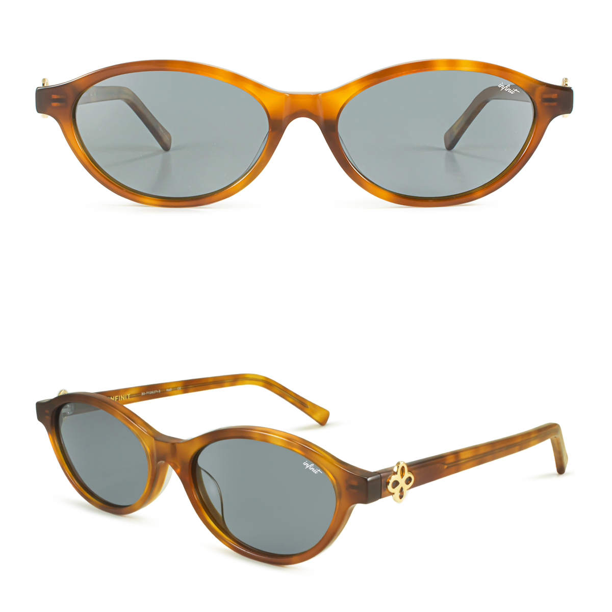 ÓCULOS DE SOL Naomi - Havana Claro - Lente Cinza