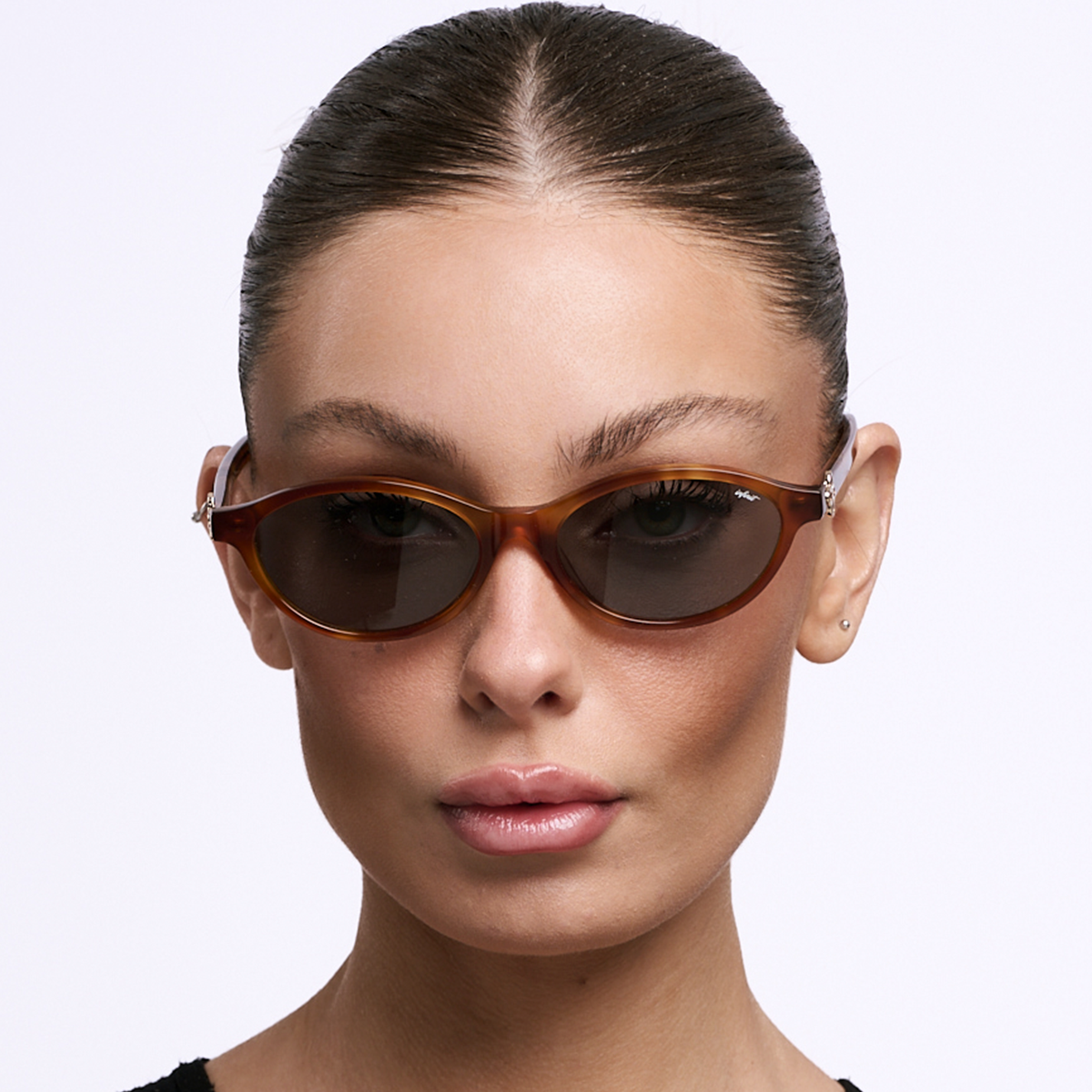 ÓCULOS DE SOL Naomi - Havana Claro - Lente Cinza