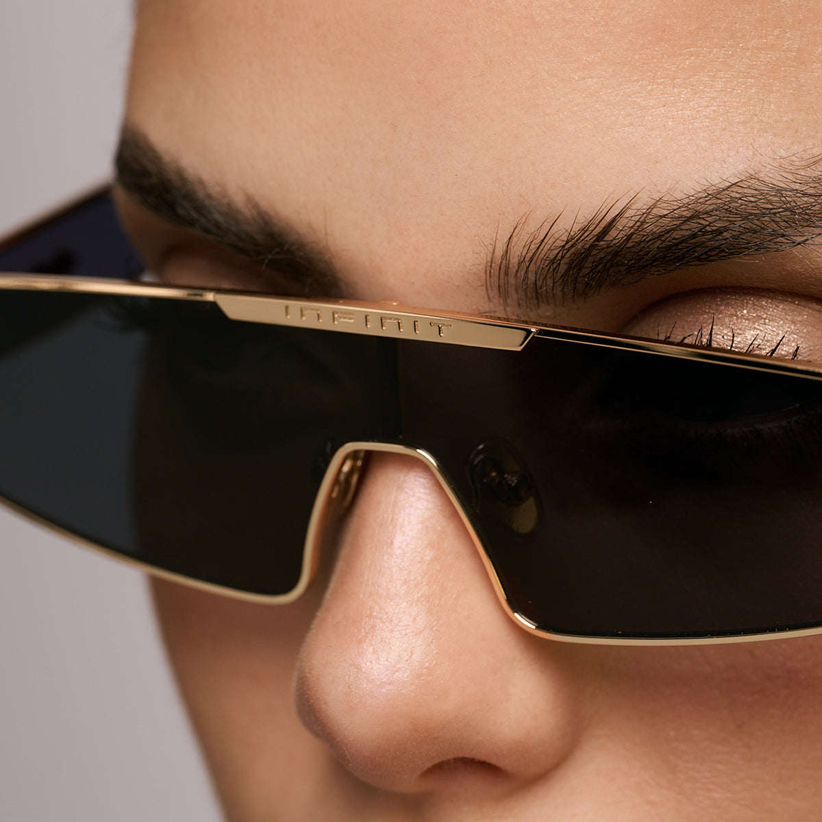 ÓCULOS DE SOL Panoramic - Preto Fosco - Lente Cinza