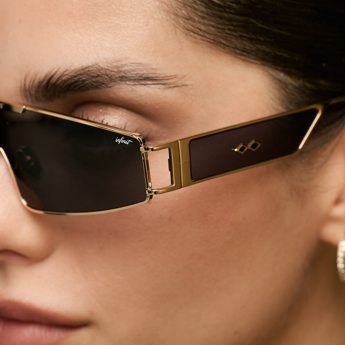 ÓCULOS DE SOL Panoramic - Preto Fosco - Lente Cinza