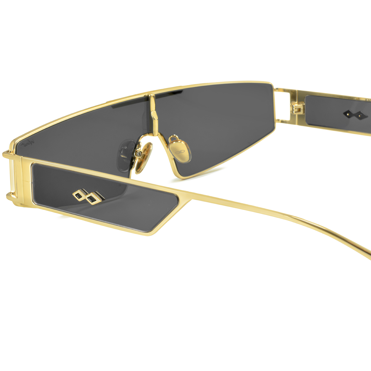 ÓCULOS DE SOL Panoramic - Preto Fosco - Lente Cinza