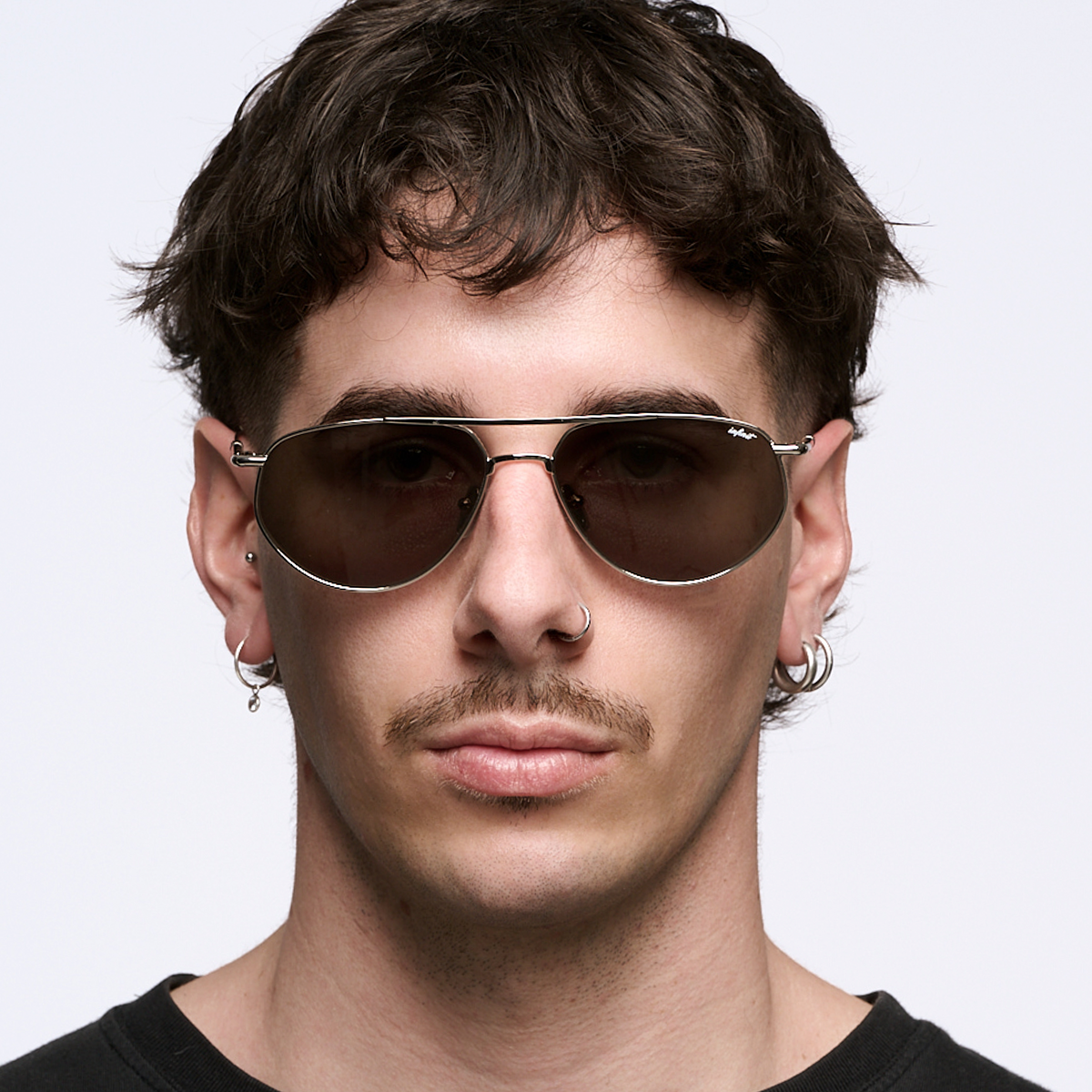 Óculos de sol Petra - Prata - Lente Verde