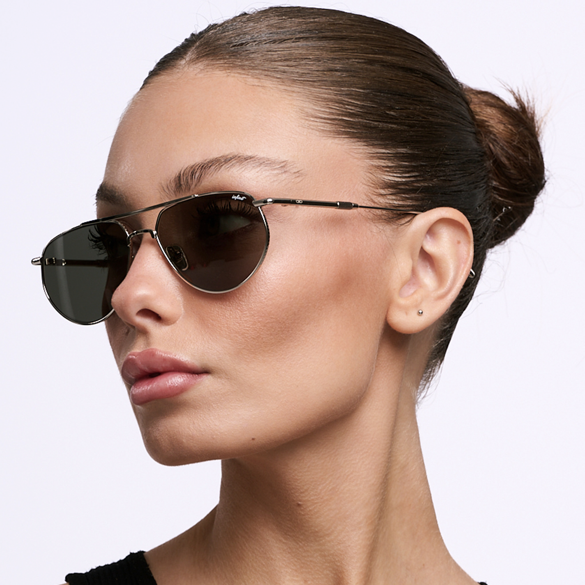 Óculos de sol Petra - Prata - Lente Verde