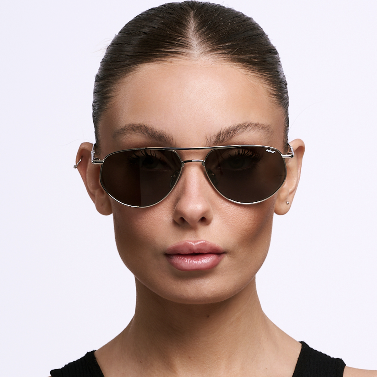 Óculos de sol Petra - Prata - Lente Verde