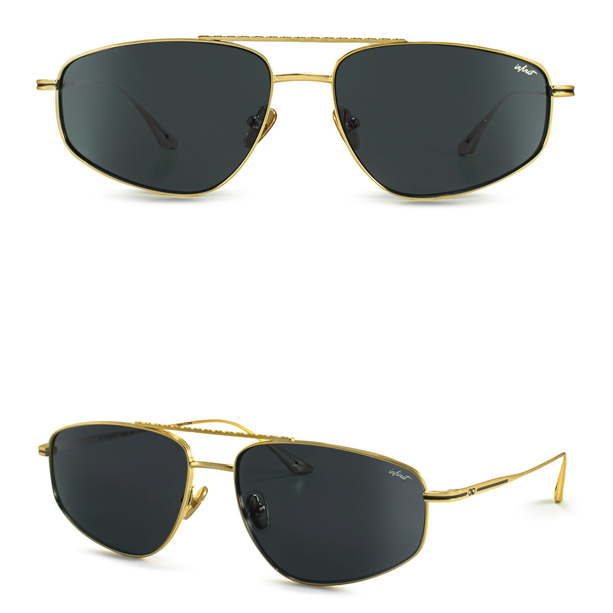 ÓCULOS DE SOL Pierre - Ouro - Lente Cinza