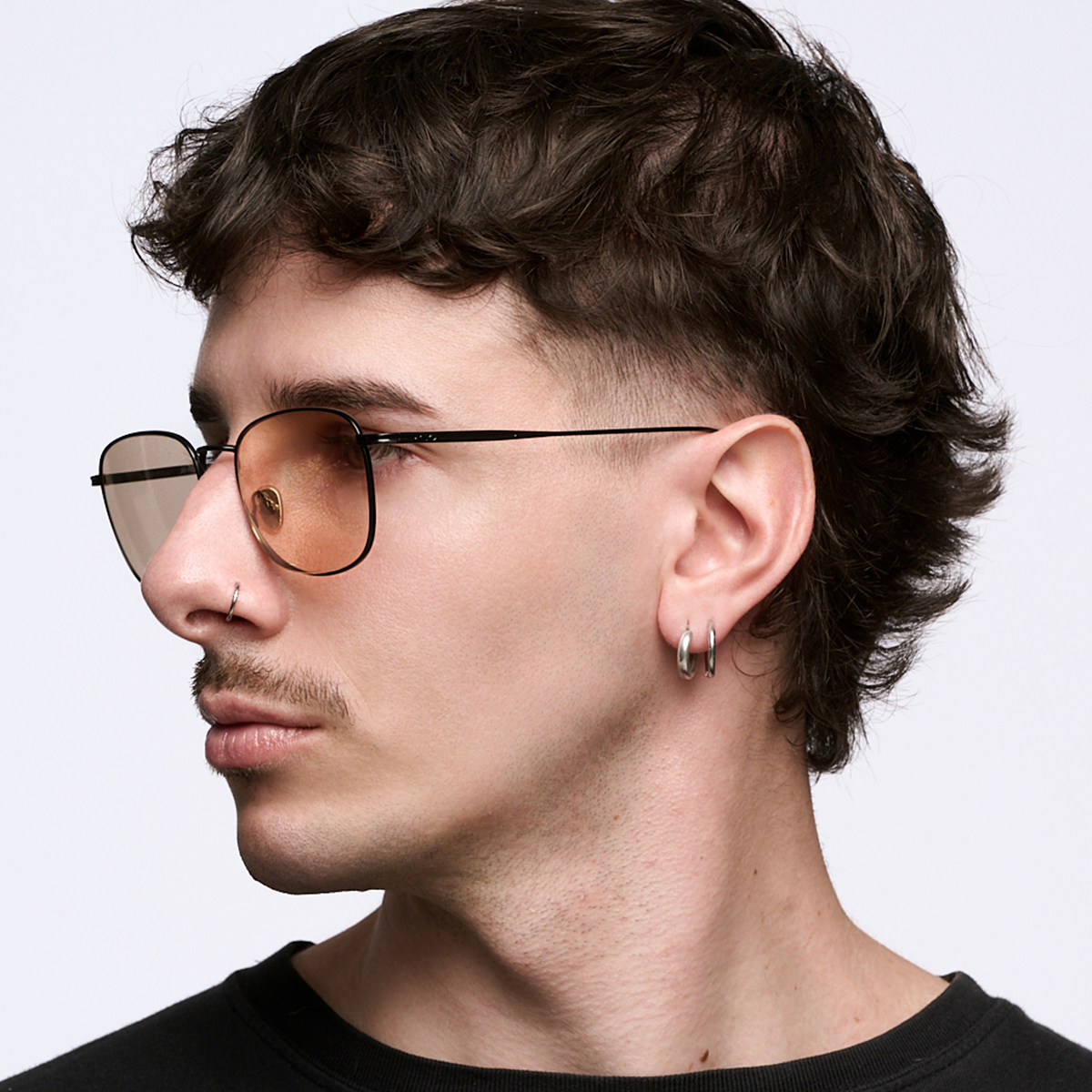 ÓCULOS DE SOL Secchia - Preto - Lente Torrado