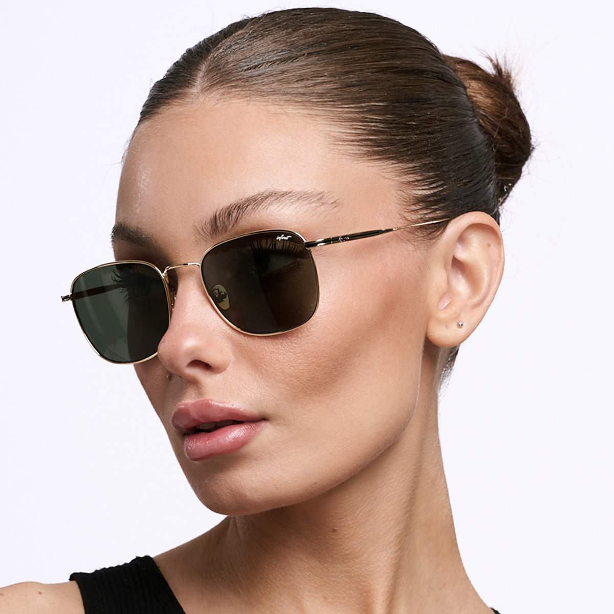 ÓCULOS DE SOL Secchia - Ouro - Lente Verde