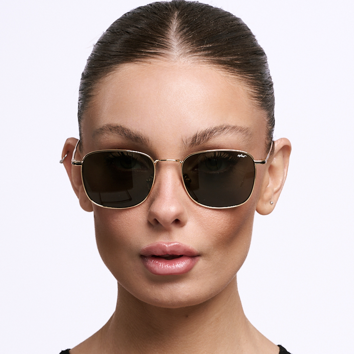 ÓCULOS DE SOL Secchia - Ouro - Lente Verde