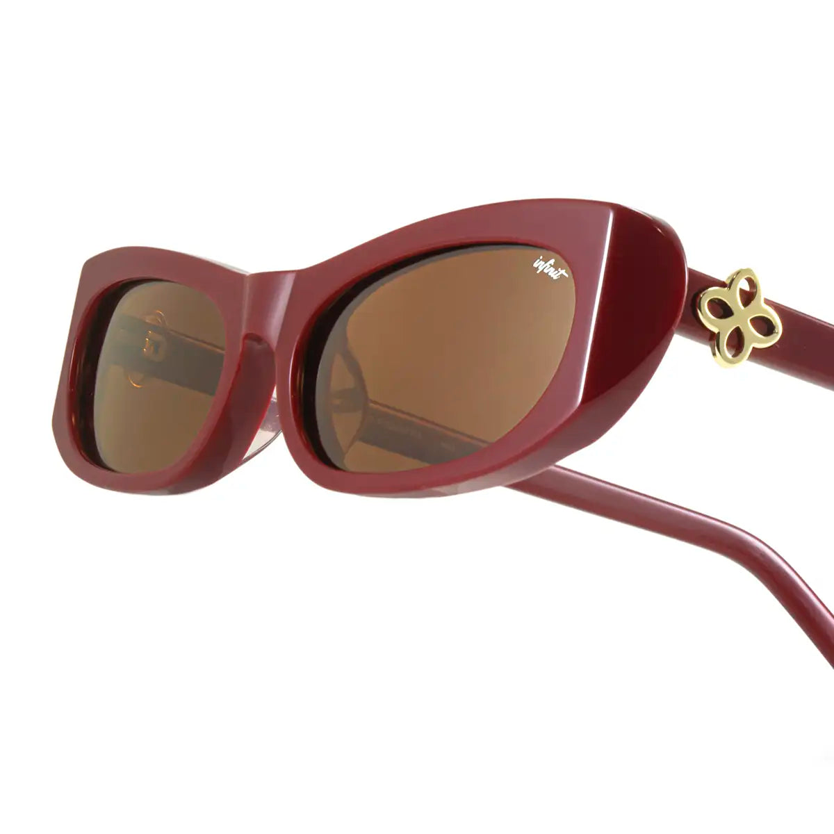 ÓCULOS DE SOL Trinity - Borgonha - Lente Marrom