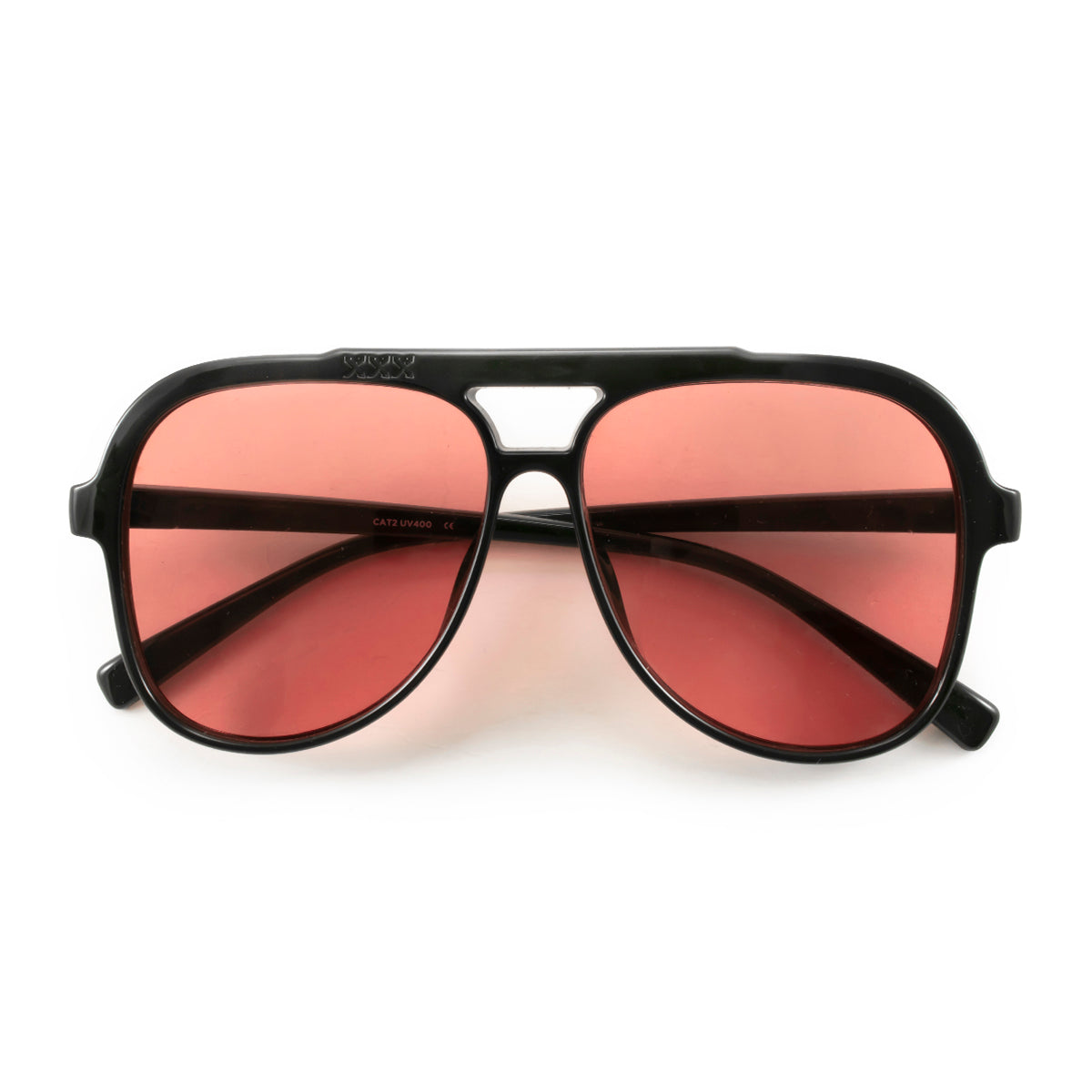 ÓCULOS DE SOL Triple XXX - Preto Brilhante - Lente Rosa