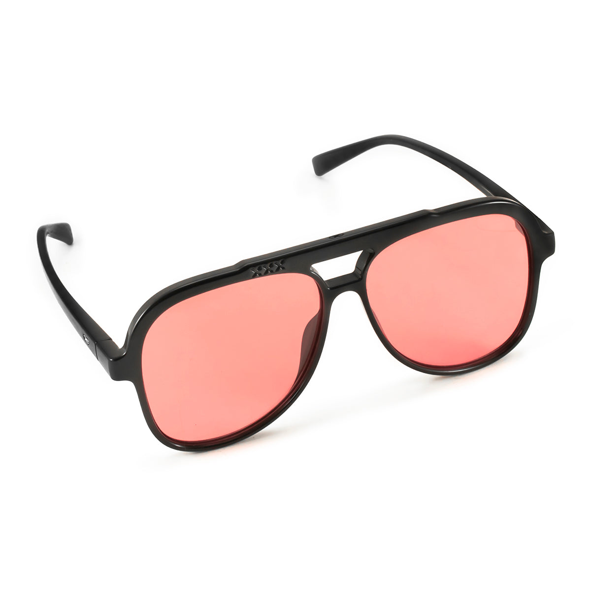 ÓCULOS DE SOL Triple XXX - Preto Brilhante - Lente Rosa