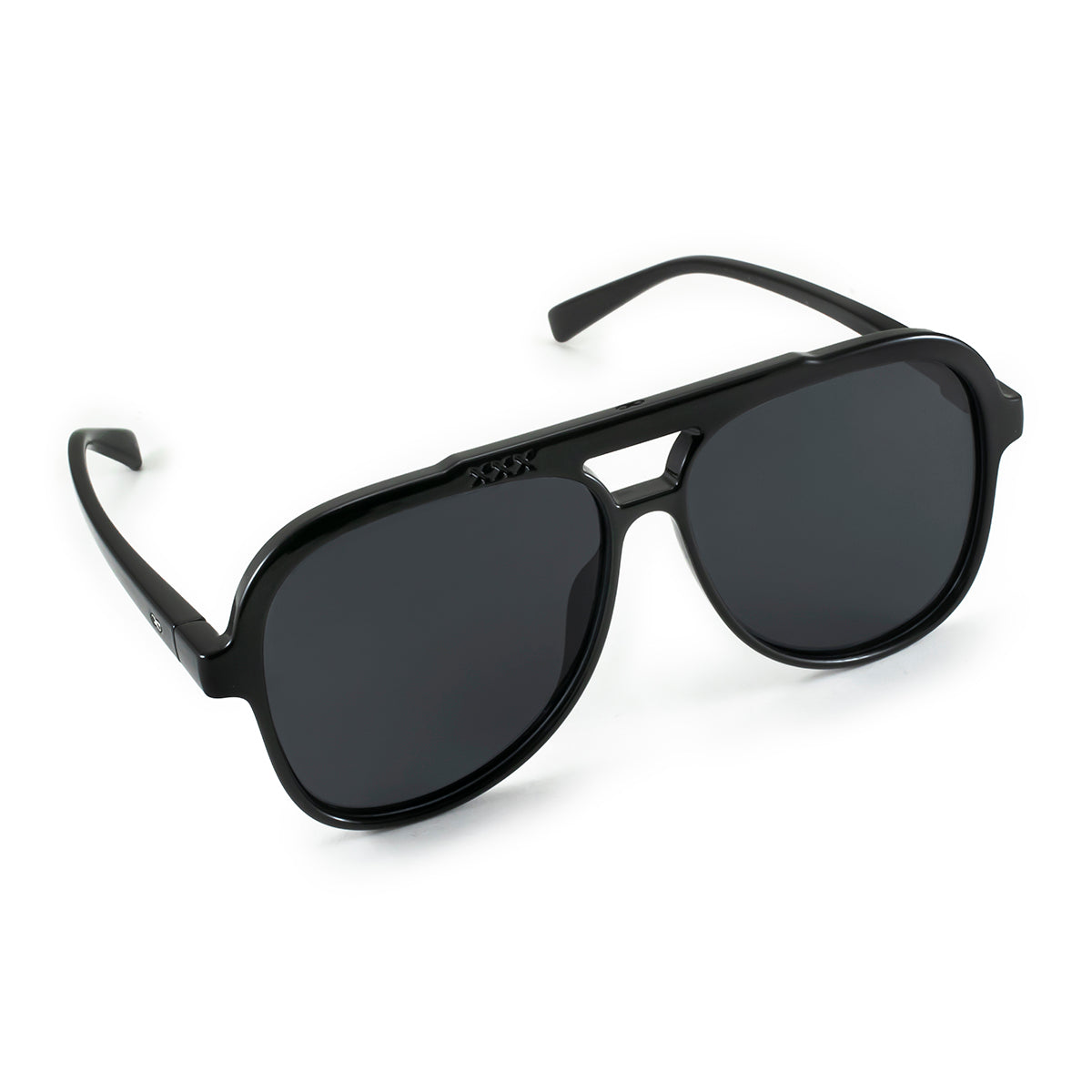 ÓCULOS DE SOL Triple XXX - Preto Brilhante - Lente Polarizada Cinza