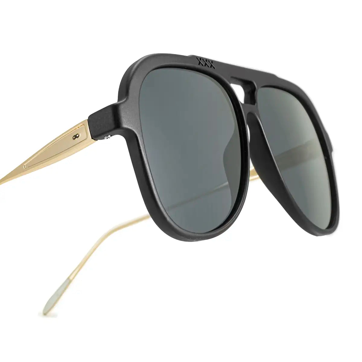 Óculos de sol Triple Xxx - Special Metal Edition - Preto Fosco - lente cinza
