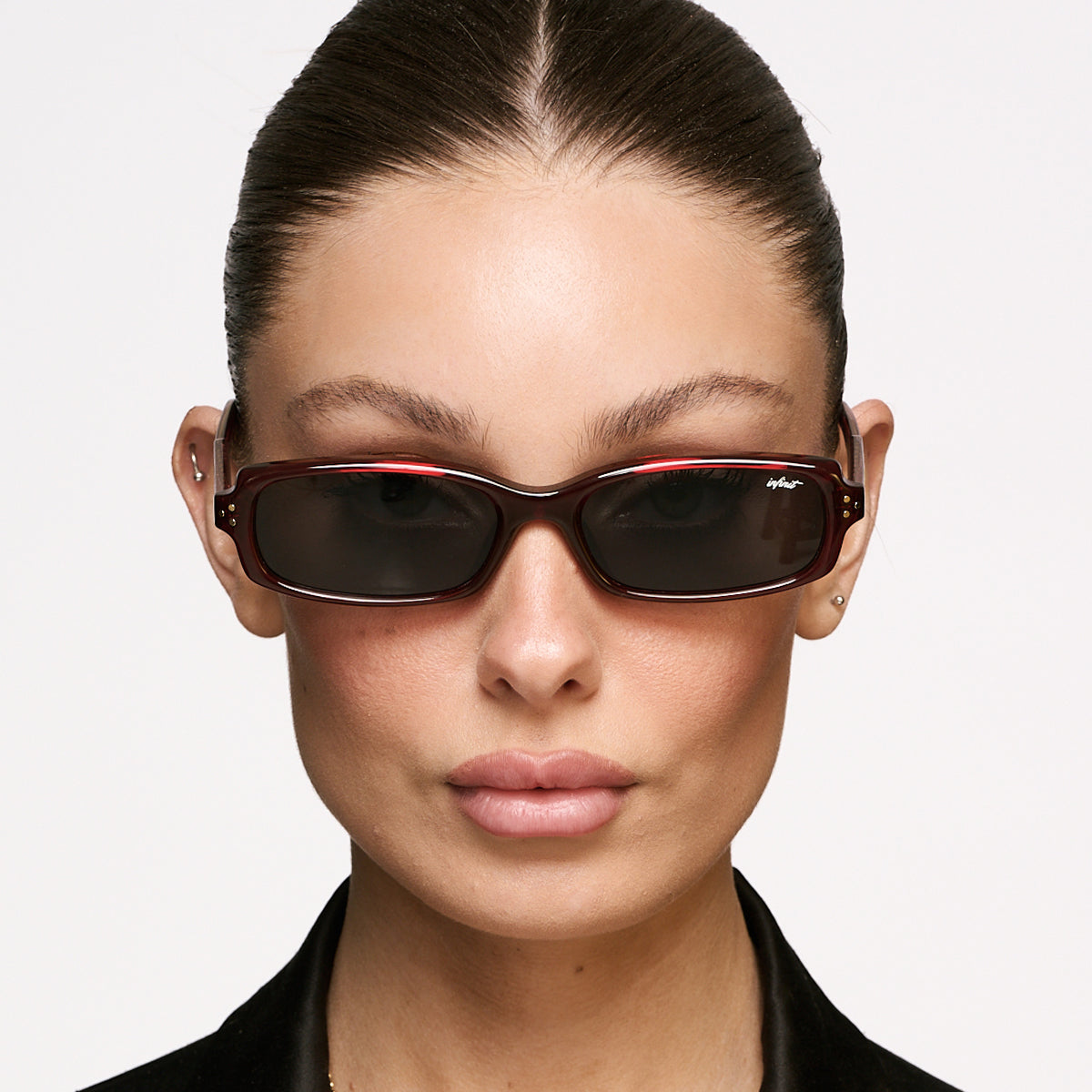 ÓCULOS DE SOL Virgil - Borgonha Claro - Lente Cinza