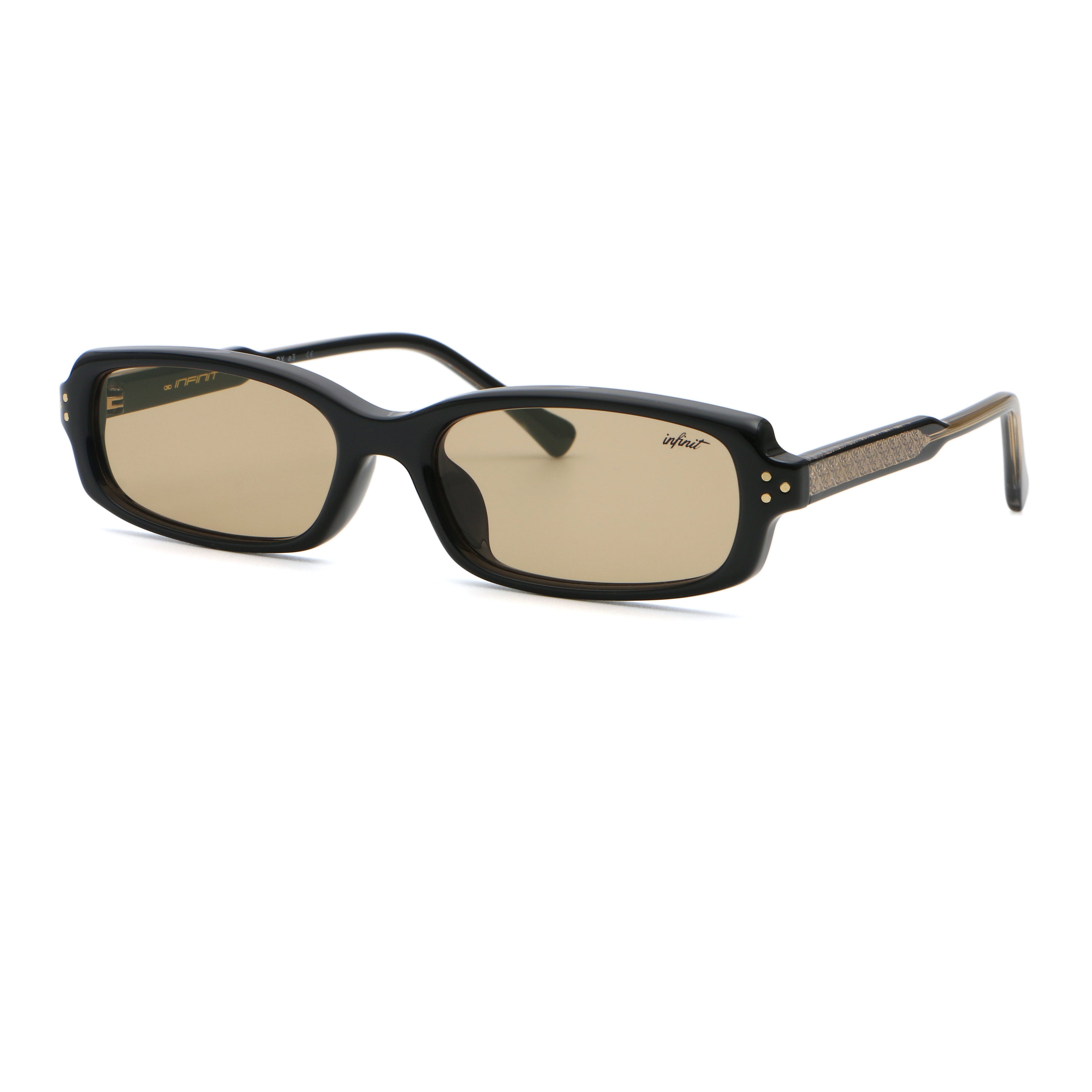 ÓCULOS DE SOL Virgil - Preto Brilhante - Lente Cinza Claro